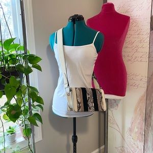 Sam Edelman Sally Flap handbag snake print